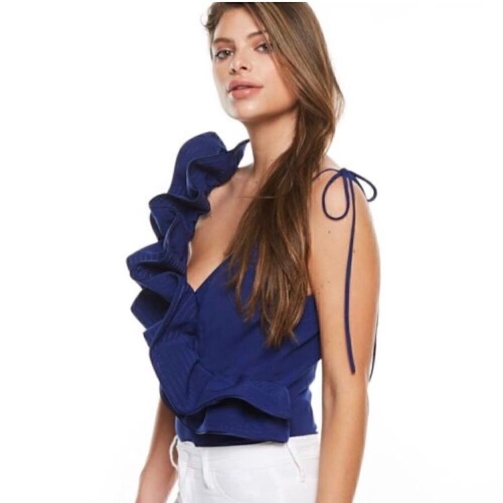 NWT Tea & Cup statement ruffle bodysuit